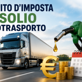 Credito d’imposta gasolio autotrasporto: domande entro il 15 settembre 2026