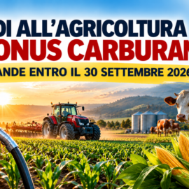 Agea, doppia scadenza il 30 settembre 2026: domande per il Fondo sovranità alimentare e per il bonus gasolio agricolo